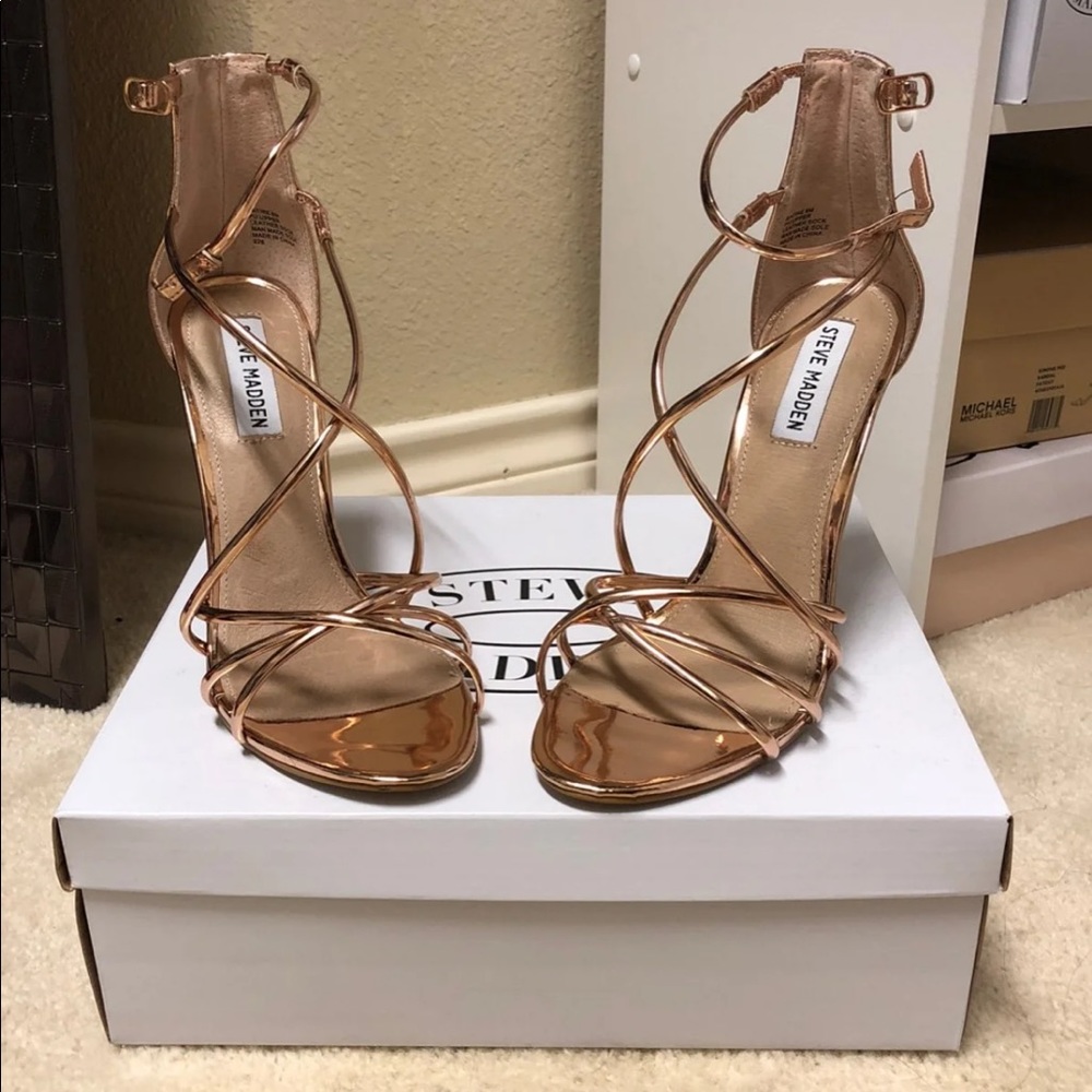 Practically new rose gold heels
